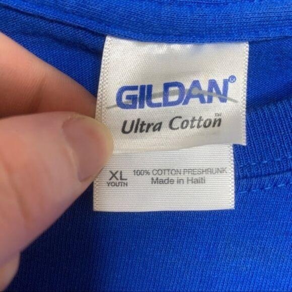 Basic Tee Shirt SCA Conservation Begins Here Americorps Volunteer Blue Youth XL - Picture 6 of 8